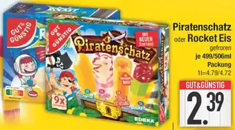 E-Center GUT&GÜNSTIG Piratenschatz oder Rocket Eis 499/506 ml Packung Angebot