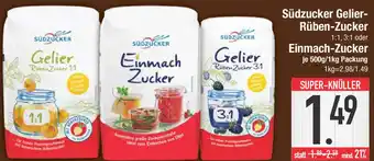 E-Center Südzucker Gelier-Rüben-Zucker oder Einmach-Zucker 500g/1kg Packung Angebot