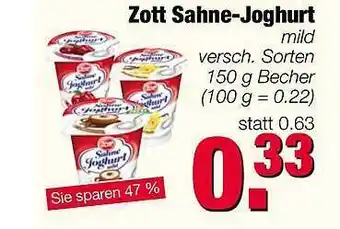 Edeka Scherer Zott Sahne Joghurt Angebot