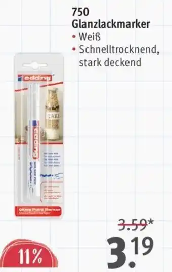 Rossmann edding 750 Glanzlackmarker Angebot