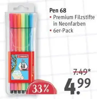 Rossmann STABILO Pen 68 • 6er-Pack Angebot