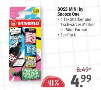 Rossmann STABILO BOSS MINI by Snooze One • 5er-Pack Angebot