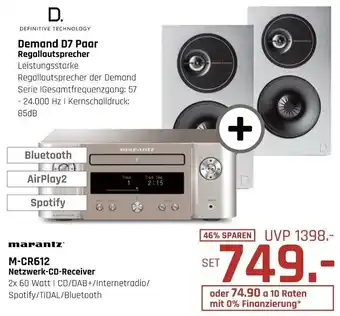 Hirsch und Ille marantz M-CR612 Netzwerk-CD-Receiver Angebot