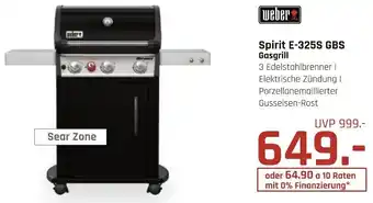 Hirsch und Ille weber Spirit E-325S GBS Gasgrill Angebot