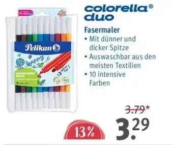 Rossmann Pelikan colorella® duo Fasermaler • 10 intensive Farben Angebot