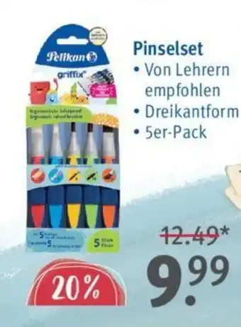 Rossmann Pelikan griffix® Pinselset • Dreikantform • 5er-Pack Angebot