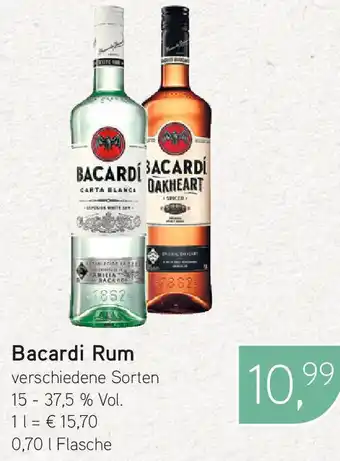 Dornseifer Bacardi Rum 0,70 L Flasche Angebot