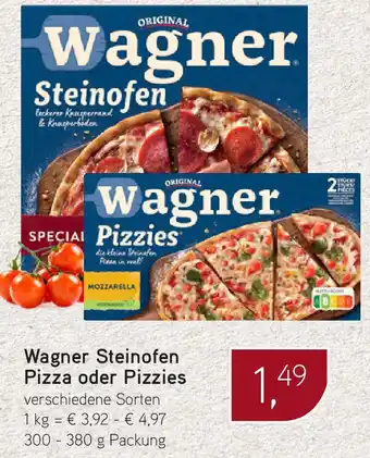 Dornseifer Wagner Steinofen Pizza oder Pizzies 300-380 g Packung Angebot