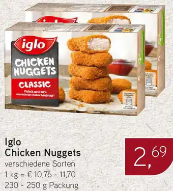 Dornseifer Iglo Chicken Nuggets 230-250 g Packung Angebot