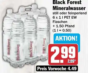 AEZ Black Forest Mineralwasser 6x1 L Angebot