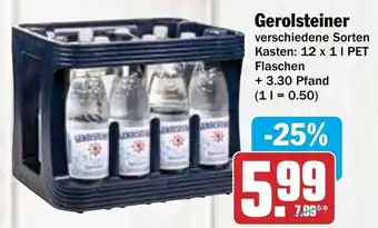 AEZ Gerolsteiner 12 x 1 L PET Flaschen Angebot