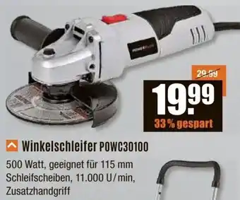 V Baumarkt Winkelschleifer POWC30100 Angebot