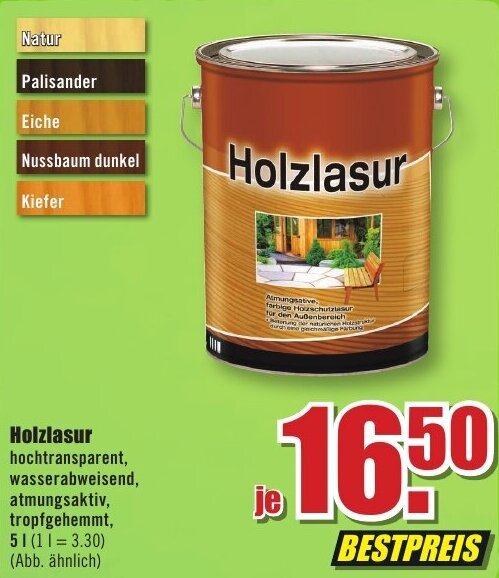 Alle Holzlasur 3in1 Angebote - Entdecken Sie das günstigste Holzlasur ...