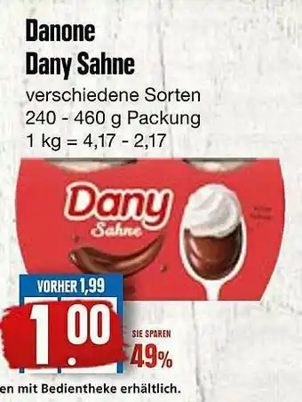 Edeka Frischemarkt Danone Dany Sahne Angebot