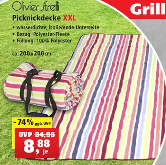 Thomas Philipps Olivier Strelli Picknickdecke XXL Angebot