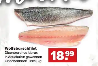 Handelshof Wolfsbarschfilet Dicentrarchus labrax in Aquakultur gewonnen Griechenland/Türkei, kg Angebot