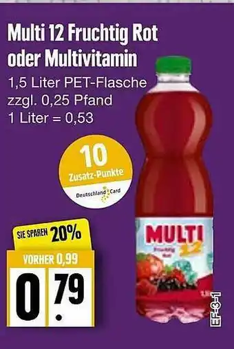 Edeka Frischemarkt Multi 12 Fruchtig Rot Oder Multivitamin Angebot