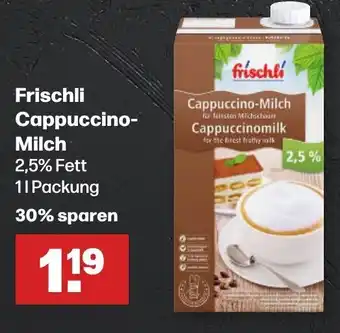 Handelshof Frischli Cappuccino- Milch 1L Angebot