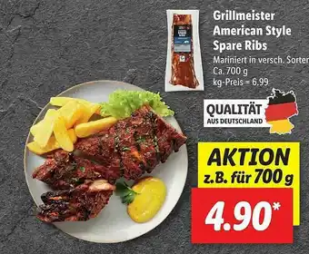 Lidl Grillmeister American Style Spare Ribs Angebot