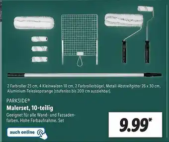 Lidl Parkside Mallerset 10-tlg Angebot