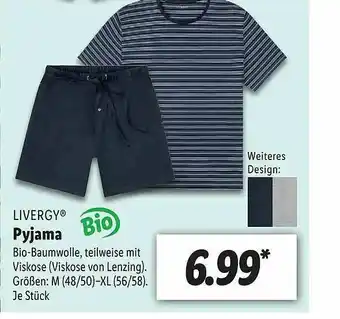 Lidl Livergy Pyjama Angebot