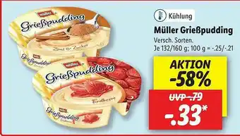 Lidl Müller Grießpudding Angebot