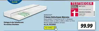 Lidl Meradiso 7-zonen-kaltschaum-matratze Angebot