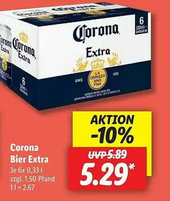 Lidl Corona Bier Extra Angebot