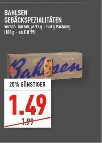 Marktkauf Bahlsen Gebäckspezialitäten Angebot