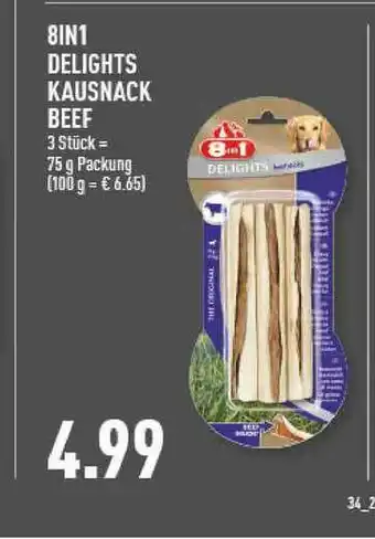 Marktkauf 8in1 Delights Kausnack Beef Angebot