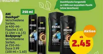 PENNY Axe Duschgel Oder Bodyspray Angebot