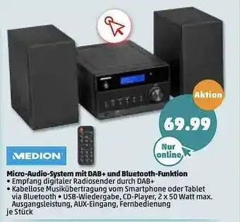 PENNY Medion Micro-audio-system Mit Dab+ Und Bluetooth-funktion Angebot