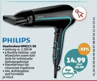 PENNY Philips Haartrockner Hp8217.20 Angebot