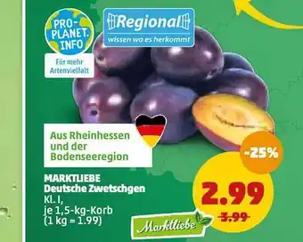 PENNY Marktliebe Deutsche Zwetschgen Angebot