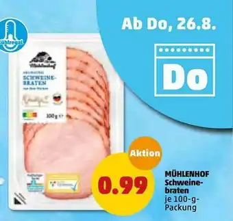 PENNY Mühlenhof Schweinebraten Angebot