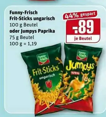 REWE Funnyfrisch Frit-sticks Ungarisch Oder Jumpys Paprika Angebot