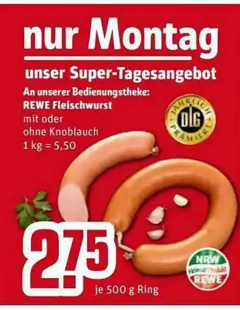 REWE Rewe Fleischwurst Angebot