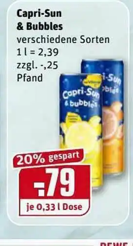 REWE Capri-sun & Bubbles Angebot