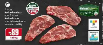 REWE Nackenkoteletts Oder Nackenbraten Angebot