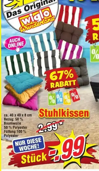 Wiglo Wunderland Stuhlkissen Angebot