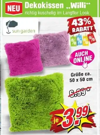 Wiglo Wunderland Dekokissen Willi Angebot