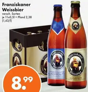 Trink und Spare Franziskaner Weissbier 11x0.5L Angebot