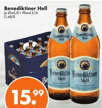 Trink und Spare Benediktiner Hell 20 x 0.5 L Angebot