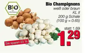 Edeka Scherer Bio Champignons Angebot