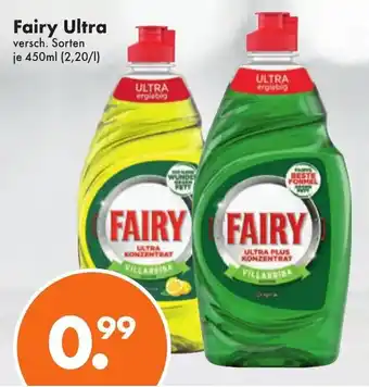 Trink und Spare Fairy Ultra 450ml Angebot