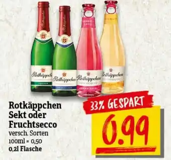 nah & gut Rotkäppchen Sekt oder Fruchtsecco 0,2 L Angebot