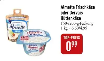 Galeria Markthalle Almette Frischkäse oder Gervais Hüttenkäse 150-/200-g Angebot