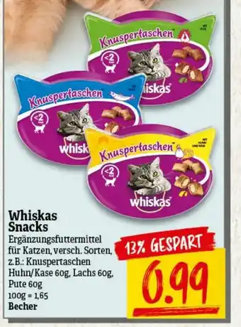 nah & gut Whiskas Snacks Angebot