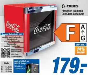 Expert Bening CUBES Flaschen-Kühlbox CoolCube Coca Cola Angebot