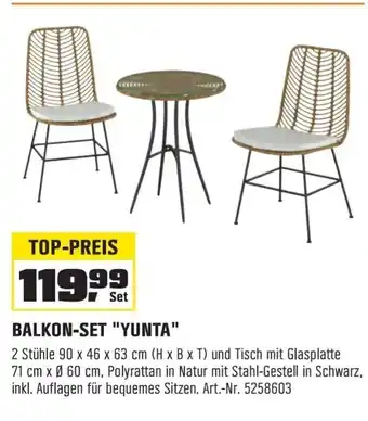 OBI BALKON-SET "YUNTA" Angebot